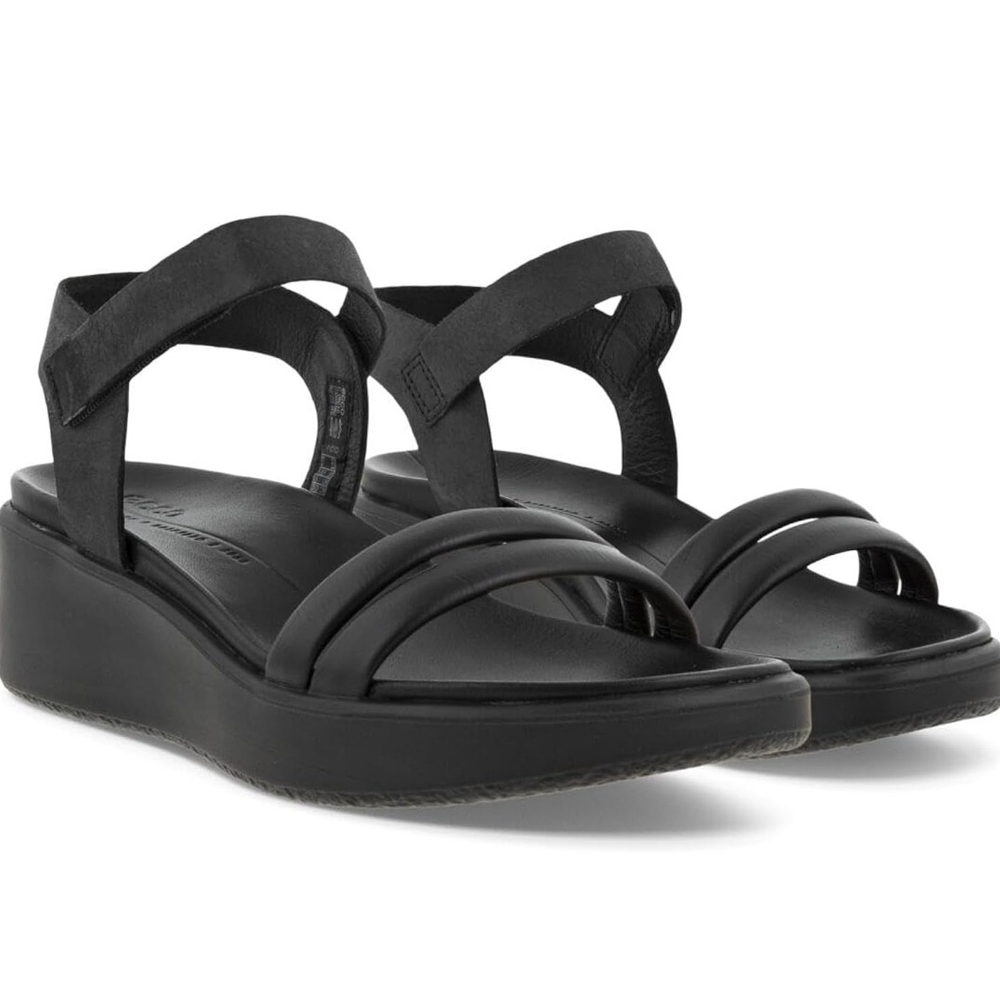 ECCO Women's Flowt Luxery Wedge Ankle Strap Sandal